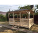 Беседка для дачи "Решеточка" в Талдомский городской округ с четырехскатной крышей